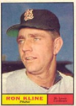 1961 Topps Baseball Cards      127     Ron Kline